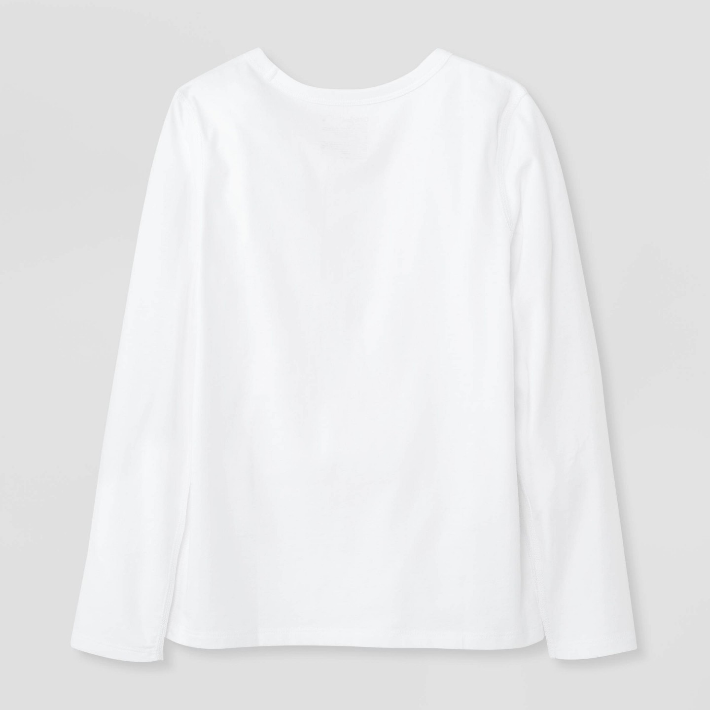 Детские футболки Cat & Jack 2pk Adaptive Long Sleeve Solid, цвет: Белый — фото 2