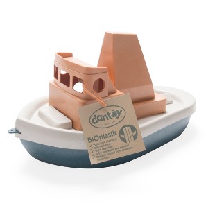 Dantoy: BIO Tuff Tuff Boat - Peach & Blue Toy Tug Boat,Ages 2+ - 1 of 4