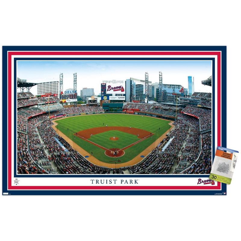 Trends International MLB Atlanta Braves - Truist Park 22 Unframed Wall Poster Prints, 1 of 7