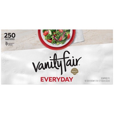 Vanity Fair Everyday 2-ply Napkins - 250ct : Target