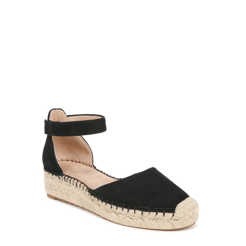 SOUL Naturalizer Womens Wren Ankle Strap Platform Espadrille Shoe, 1 of 10
