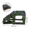 Unique Bargains Resin Tortoise Rock Turtle Basking Platform 8.7"x3.5"x4.5" Gray Green 1 Pcs - 4 of 4