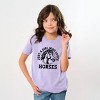 Girl Who Loves Horses Circle - Kids Youth Short Sleeve Graphic T-Shirt - 4 of 4