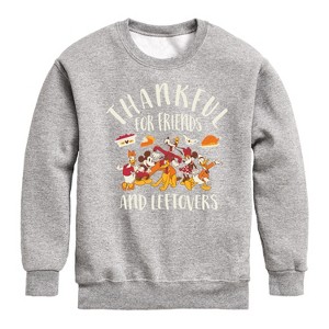Boys' - Disney - Friends And Leftovers Graphic Long Sleeve Fleece Sweatshirt - 1 of 4