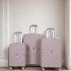 Gulches Hardshell Suitcase Double Spinner Wheels PP Luggage Sets Lightweight Durable Suitcase with TSA Lock,3-Piece Set (20/24/28) ,Gray - 2 of 4