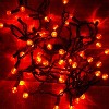 70 Lights Electric Globe String Lights LED Orange: Lumabase, Halloween Pumpkin Theme, Indoor/Outdoor, UL Listed - 3 of 4