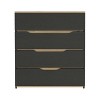 Sapphtopaz Dresser for Bedroom Modern Tall Dresser Closet Organizer with Handles Wood Dresser for Kids Room, Living Room - 3 of 4