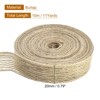 Unique Bargains Burlap Wired Soft Decorative Ribbon Trims for Gift Wrapping - 2 of 4