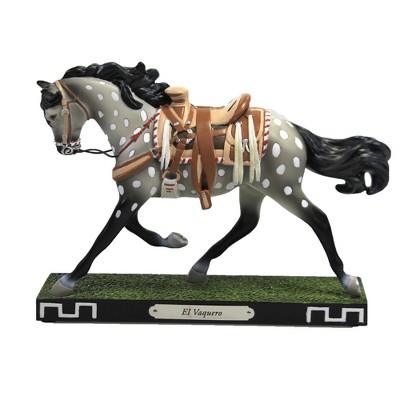 Trail Of Painted Ponies 6.0" El Vaquero Horse Saddle Spotted  -  Decorative Figurines