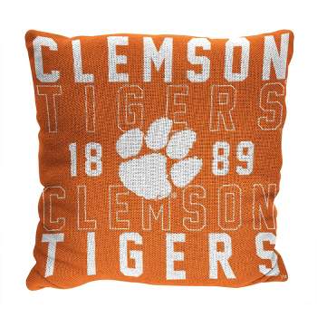 NCAA Clemson Tigers Stacked Woven Pillow