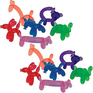 Adorable Balloon Animal Erasers (12 Pack) - Fun Colorful - 1 of 3