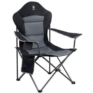 EVER ADVANCED Folding Camping Chair High Back, Padded Oversized Lawn Chair, Portable Outdoor Chair for Adults, Supports 350 Lbs - 1 of 1