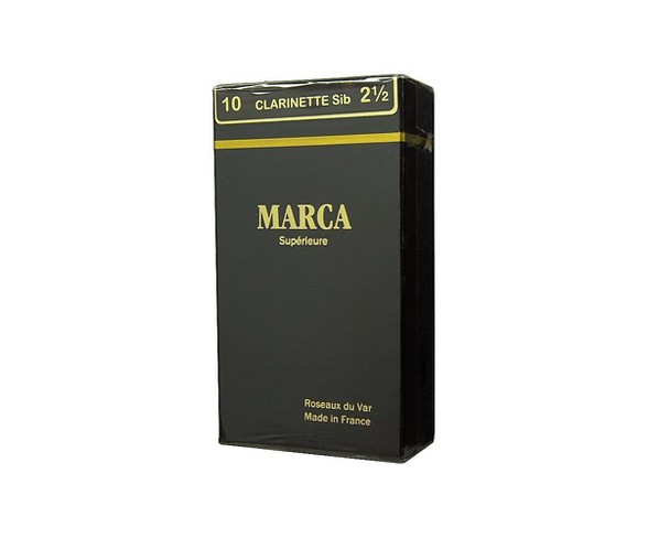 Marca Superieure Bb Clarinet Superieur Reeds Strength 3 Box of 10