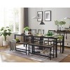TiramisuBest 5-Piece Round Dining Table Set with Antique Gray for Dining and Kitchen - 4 of 4
