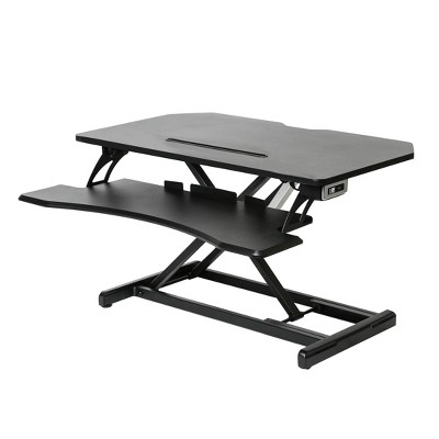 33" Airlift Electric Adjustable Height Standing Desk Converter Black - Seville Classics