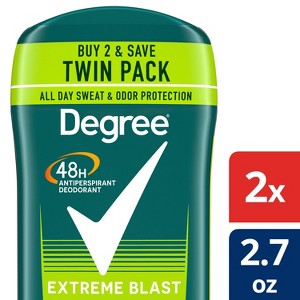 Degree Men Extreme Blast 48-Hour Antiperspirant & Deodorant - 2.7oz/2ct - 1 of 4