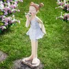 Northlight Girl with Butterfly Outdoor Garden Statue - 29" - 2 of 4