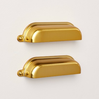 Flynn 5-1/2 in. Satin Brass Drawer Pull