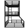 Kumasinova Metal Triple Bunk Bed, Heavy-Duty Steel Bed Frame with Full-Length Guardrails, Noise-Reducing Design for Shared Kids' Rooms/Guest Spaces - 4 of 4