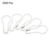 Unique Bargains Metal Blankets Crafts Brooch Making Home Sewing Safety Pins 2000 Pcs - 3 of 4
