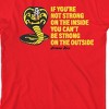 Cobra Kai If You're Not Strong On The Inside Boy's Red T-shirt - image 2 of 3