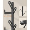 SONGMICS HOME Set of 2 Wall-Mounted Coat Racks, Wall Hooks, Branch-Look Racks with 14 Hooks, Ball Tips, for Clothes, Hats, Bags, Ink Black - 3 of 4