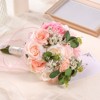 Unique Bargains Artificial Wedding Decor Lightweight Artificial Flower Bouquet 1 Pc - 4 of 4