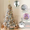 Yaheetech 4.5Ft/6Ft/7.5Ft Pre-Lit Snow Flocked Christmas Tree with Multicolor LED Lights - 4 of 4