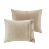 Sapphtopaz Comforter Set Quilt Set Soft Faux Suede with Lodge Cabin Style Pieced Fabric and Buttons on Top 7 Piece - 4 of 4