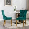 NicBex  Set of 2 Velvet Dining Chairs with Chrome Stainless Steel Plating Legs,Solid Wood Armless Chairs for Kitchen,Living Room - 2 of 4