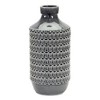 Geometric Terracotta Vase with Ribbed Design 14 in Height for Modern Decor by Melrose - 2 of 2