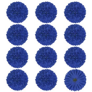 Unique Bargains Silk Fake Chrysanthemum DIY Home Decorations Artificial Flowers 12 Pcs - 1 of 4