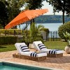 Venice Single Scallop 9Ft Crank Push Button Tilt Umbrella - PAT8010 - Safavieh - 2 of 4