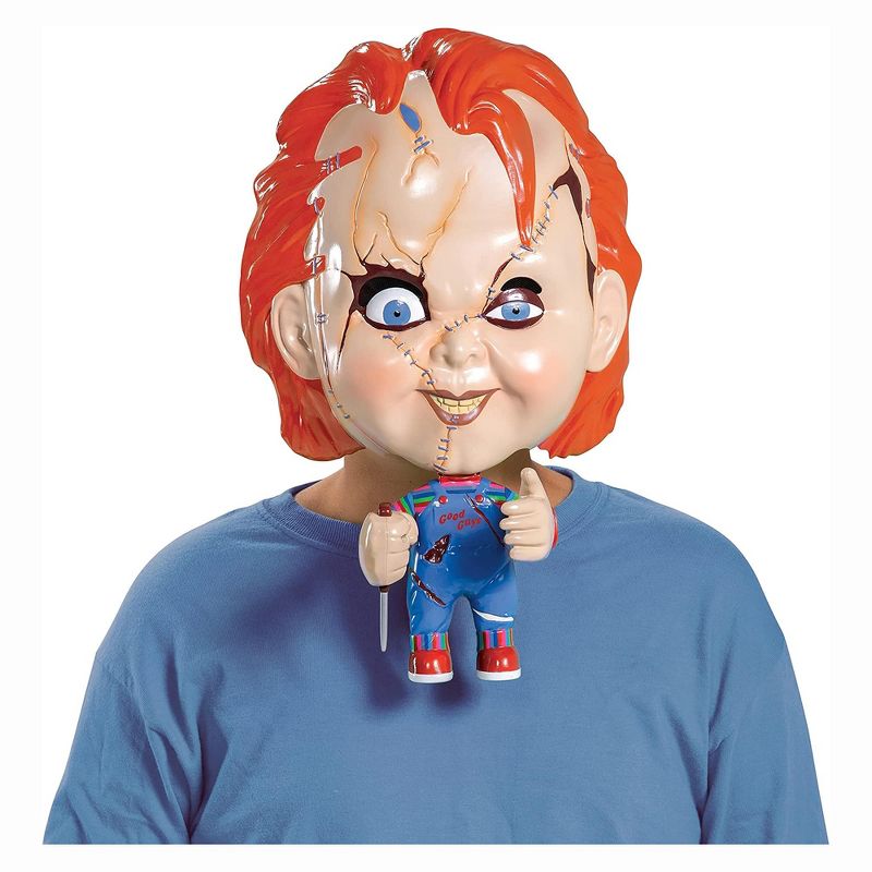 Disguise Childs Play Chucky Child Costume Move-A-Mask | One Size, 1 of 4