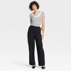 Women's Slim Fit Short Sleeve Ribbed Scoop Neck T-Shirt - A New Day™ - 3 of 4