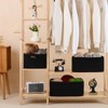 Aoibox Large Storage Baskets for Shelves Closet Organizer Woven Rope Bins for Clothes Toys Blanket Black 3 Pack - 3 of 4
