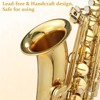 Garvee AS200 Tenor Saxophone, B Flat Tenor Saxophone with Mouthpiece, Reeds, Strap, Case, Gold Beginner Tenor Sax for Students Kids and Musicians - 4 of 4