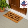 28" x 16" Nature Coir Mat, We Only Serve - 4 of 4