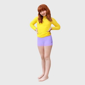 City Threads Girls UPF 50+ Quick-Dry Swim Boy Shorts - USA-Made - 1 of 4