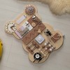 Wooden Sensory Bear Shaped Learning Toddler Busy Board for Playroom, Nursery, Preschool, and Doctors' Office - 4 of 4