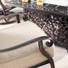 2pk Aluminum Outdoor Deep Seating Swivel Rocking Club Chairs with Cushions - Copper/Tan - Oakland Living - 4 of 4