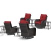 POCASSY 8 Piece Multiple Chairs Seating Group with Cushions and Side Tables - 2 of 4