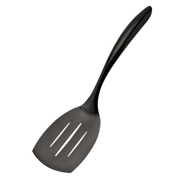 Sur La Table Stainless Steel Silicone Edge Slotted Turner, Silver