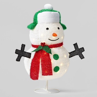 30.5in Collapsible Snowman Christmas LED Novelty Sculpture - Wondershop™