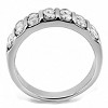 Slickblue Women's Fashion Ring Polished Stainless Steel Clear CZ Sparkling Everyday Jewelry, Sizes 5-10 - 4 of 4