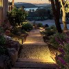 C Cattleya 16" Low-voltage Black Aluminum LED Landscape Path Lights with Frosted Glass Shade(10-Pack) - 4 of 4