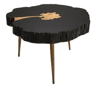 TOV Furniture Timber Black and Brass Coffee Table - 1 of 4
