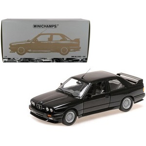 1987 BMW M3 Street Black Metallic 1/18 Diecast Model Car by Minichamps - 1 of 3