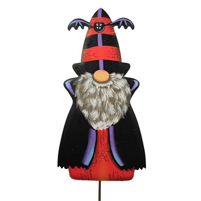 Halloween 34.5" Count Gregor Gnome Garden Stake  -  Decorative Garden Stakes