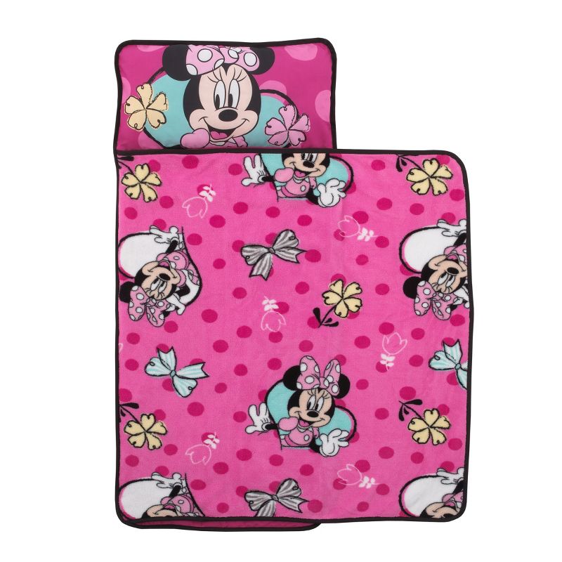 Disney Minnie Mouse Pink and Aqua Toddler Nap Mat, 3 of 5